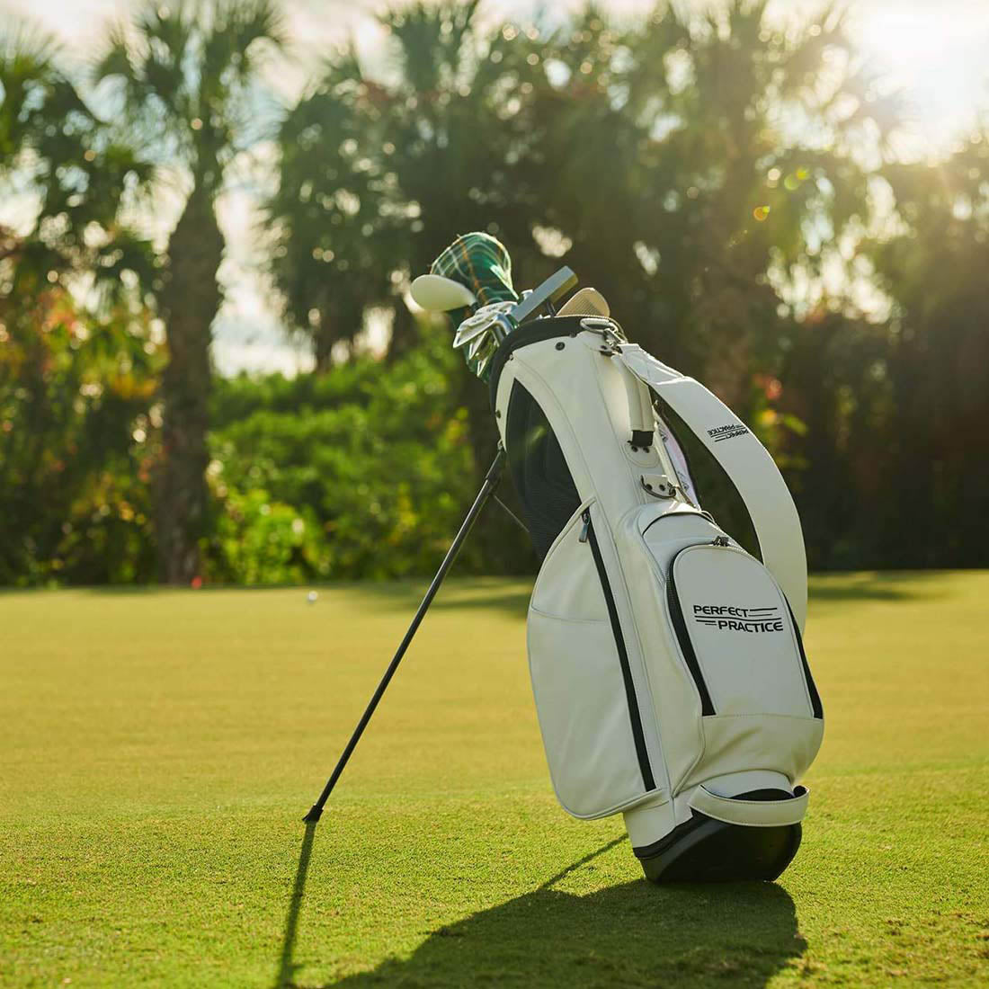 Perfect Practice PPLX Stand Golf Bag - White | Perfect Practice