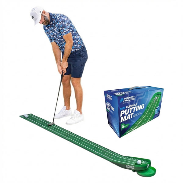 Perfect Practice 8ft Putting Mat - Auto Return Golf Mat